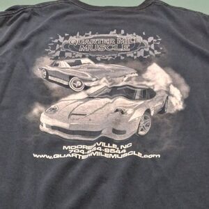 Quarter Mile Muscle Mens XL Short Sleeve Black T-Shirt